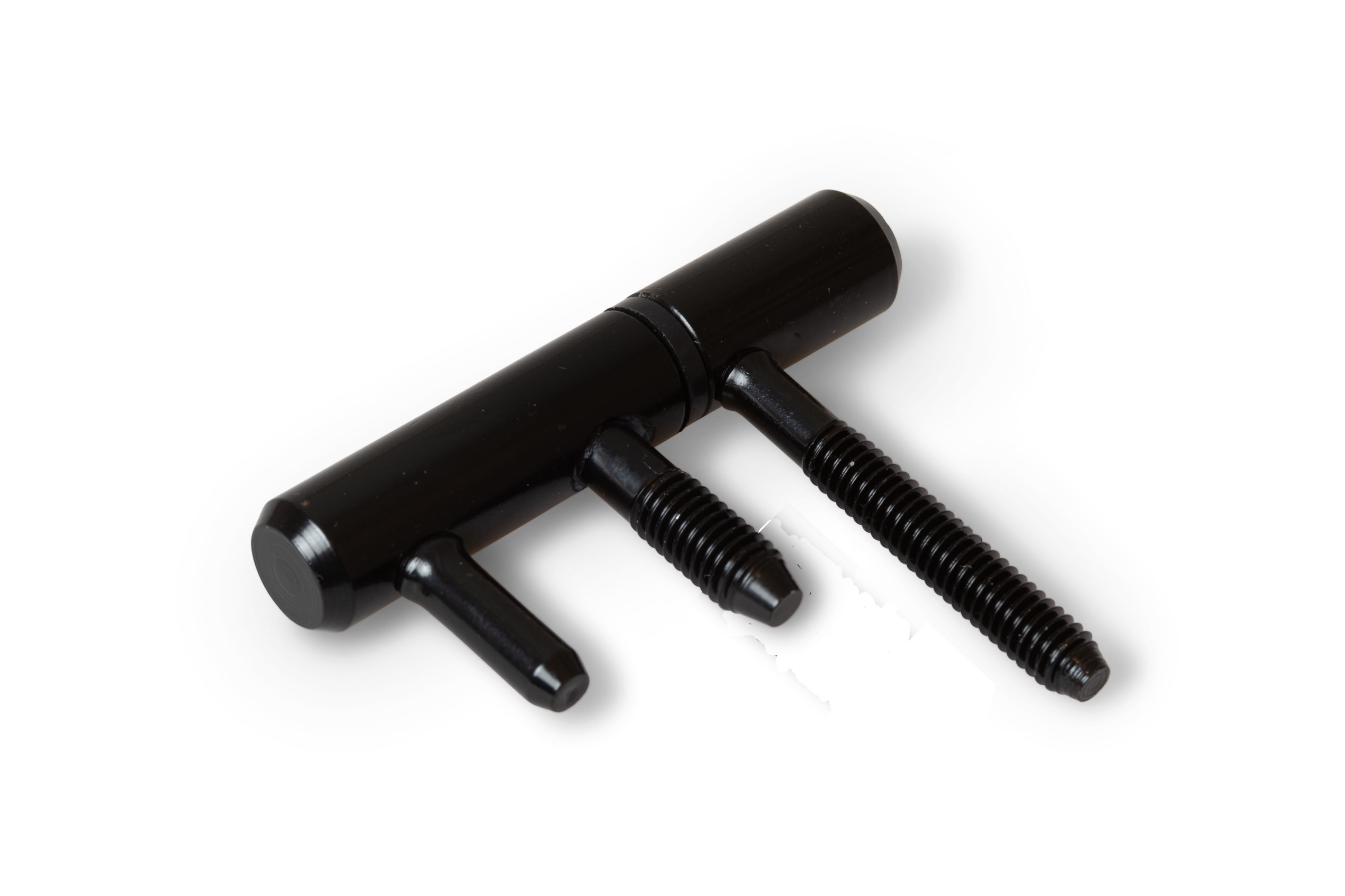 Inboorpaumelles, 12 mm, zwart gelakt