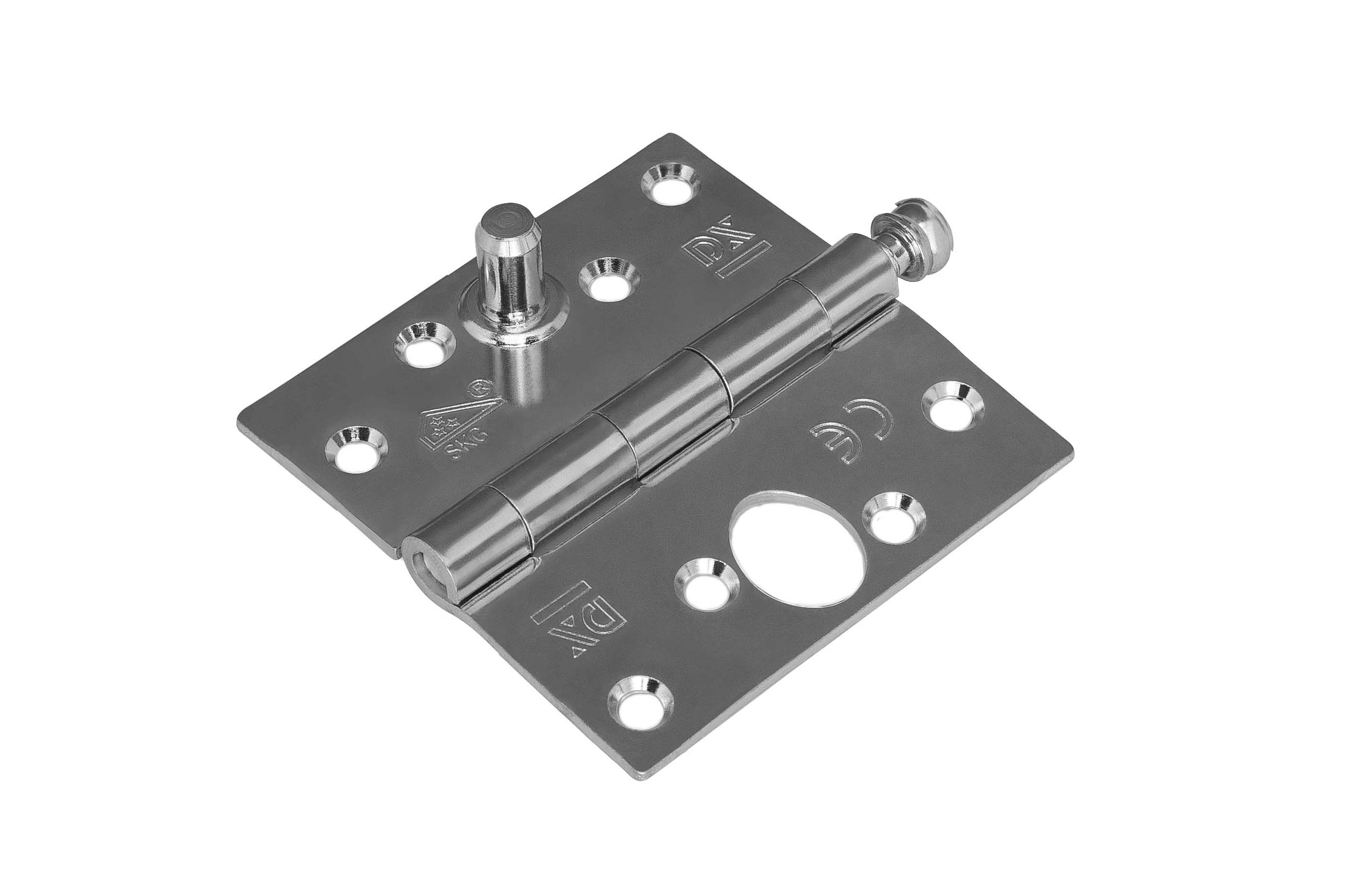 Hinges, square corners, loose pin, SKG, steel
