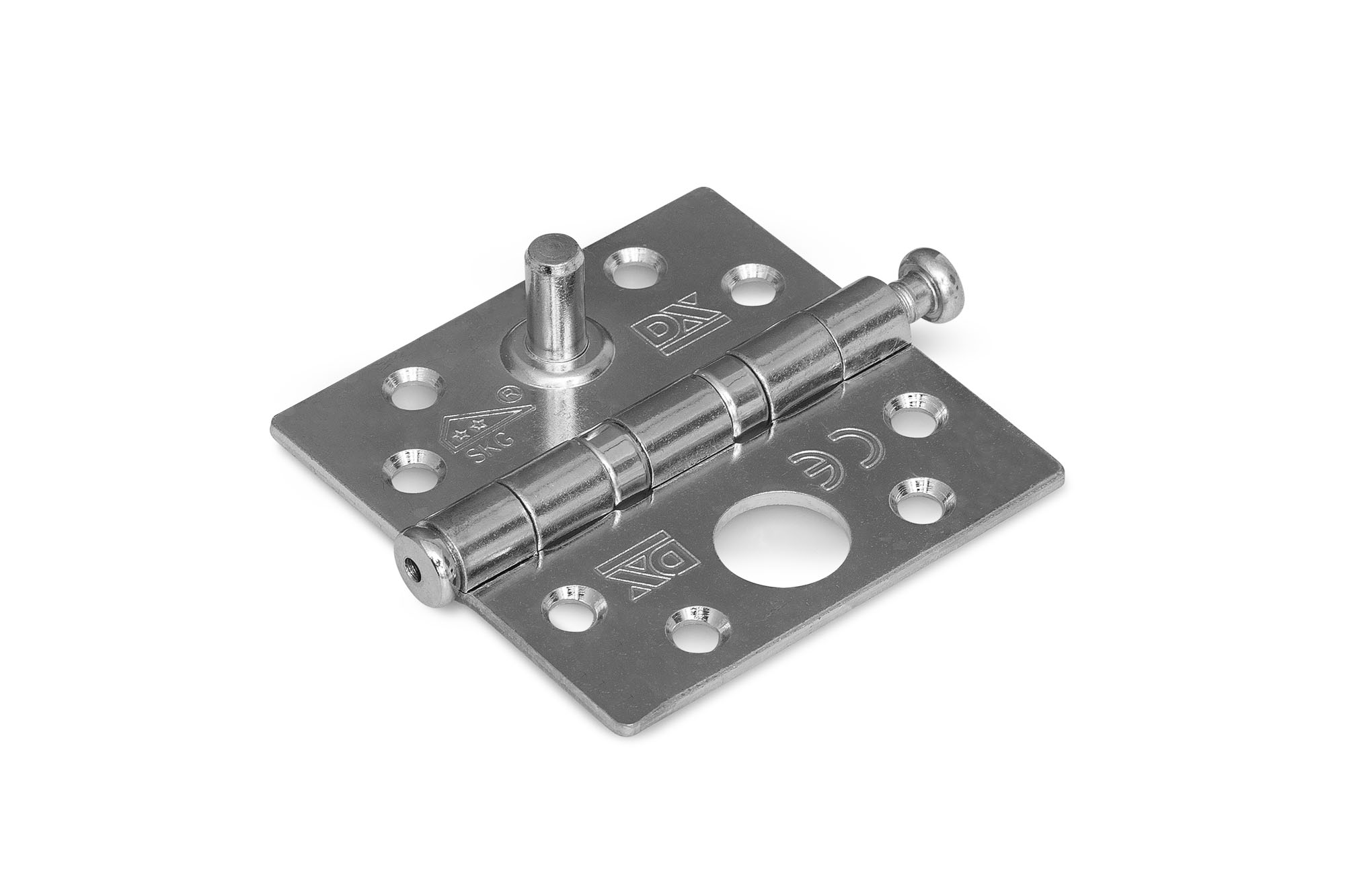 6212.125.7676 Kogellagerscharnier / rechte hoeken / 76x76 mm / verzinkte pen / staal verzinkt / SKG**®