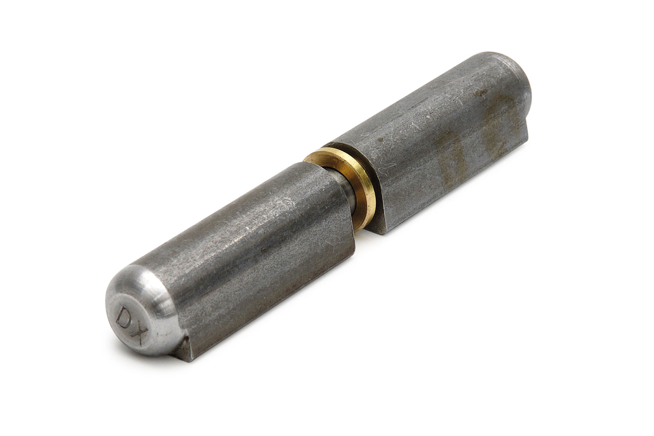 6510.000.0400 Aanlaspaumelle / stalen pen en messing ring / 040x08 mm / blank staal