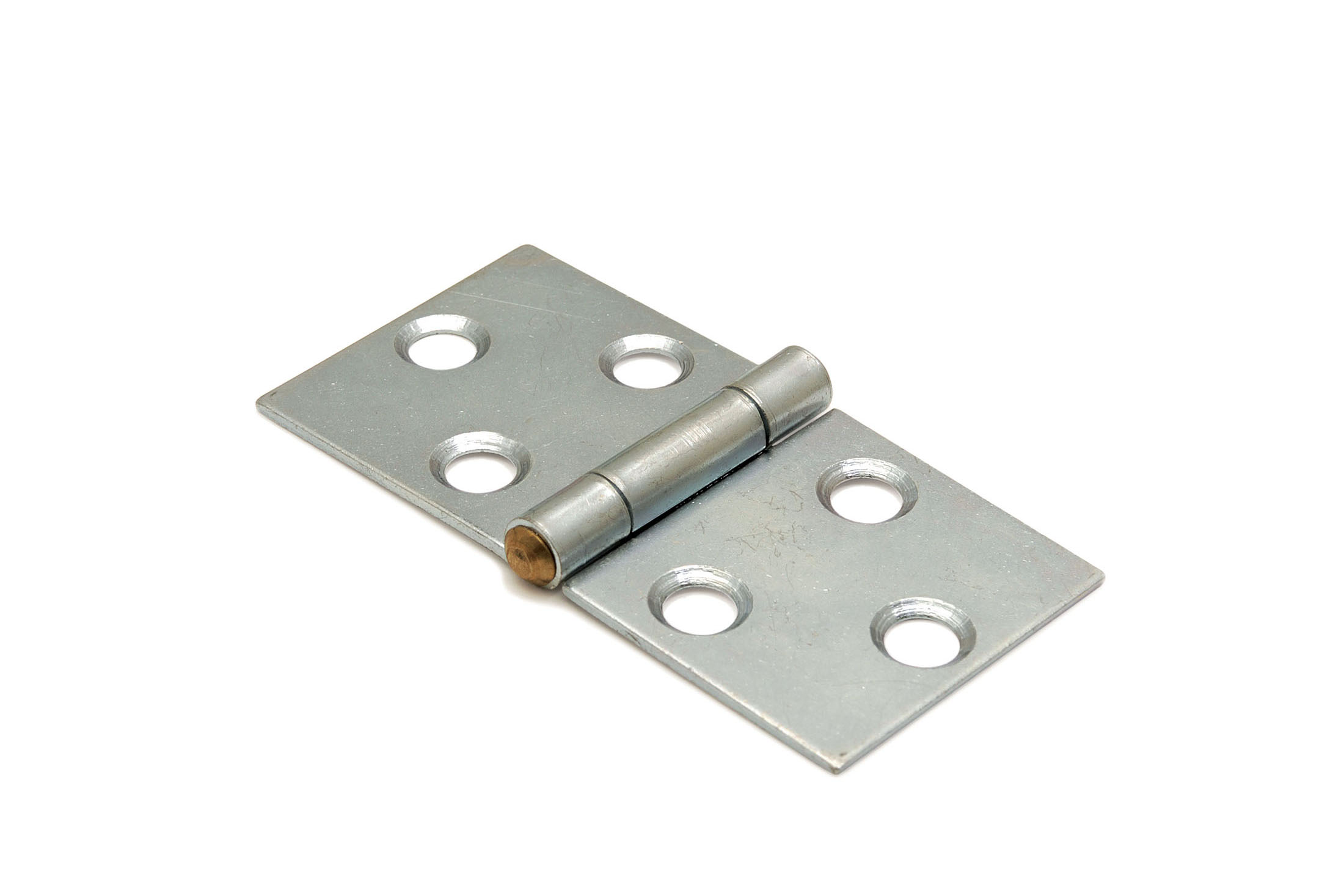 6610.125.4080 Klepscharnier / 40x080 mm / vaste messing pen / staal verzinkt