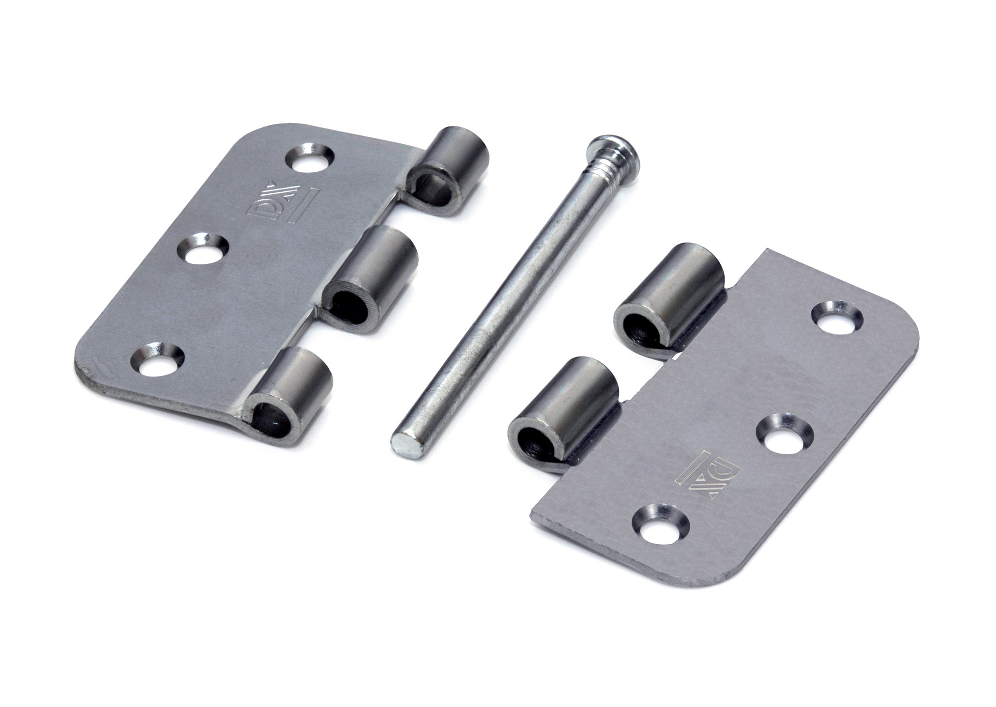 6710.025.7676-L Scharnier / ronde hoeken / 76x76 mm / losse verzinkte pen / staal verzinkt / los gestort