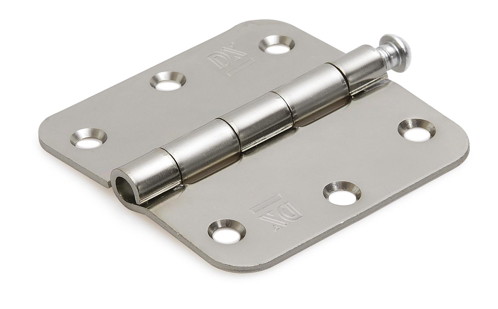 6710.025.7676 Scharnier / ronde hoeken / 76x76 mm / losse verzinkte pen / staal verzinkt