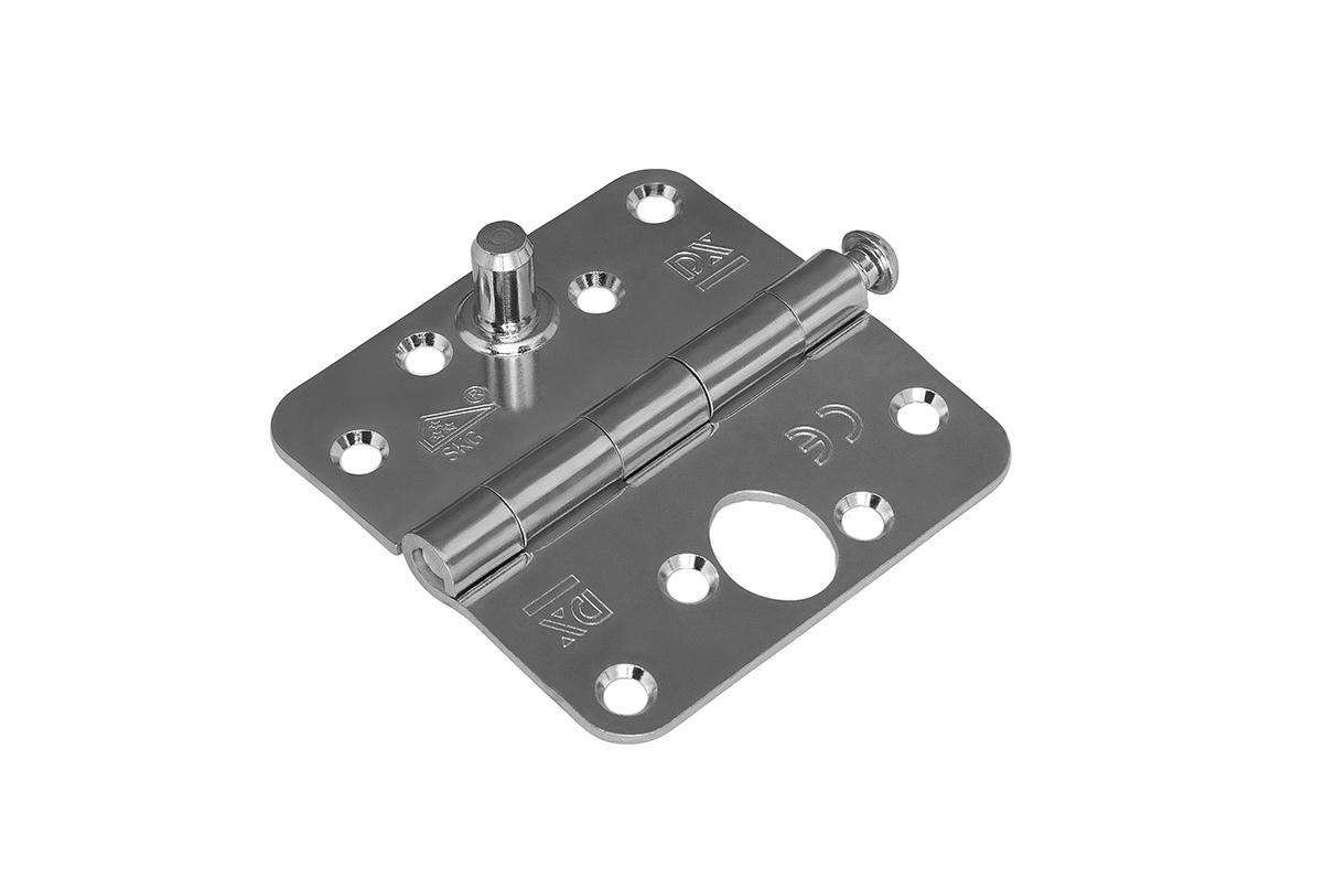 Hinges, round corners, loose pin, SKG, steel