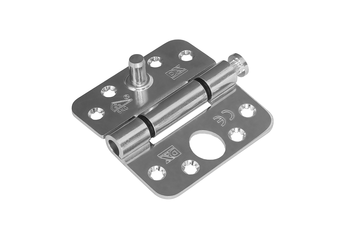 Nylon glijlagerscharnieren ronde hoeken, SKG, staal