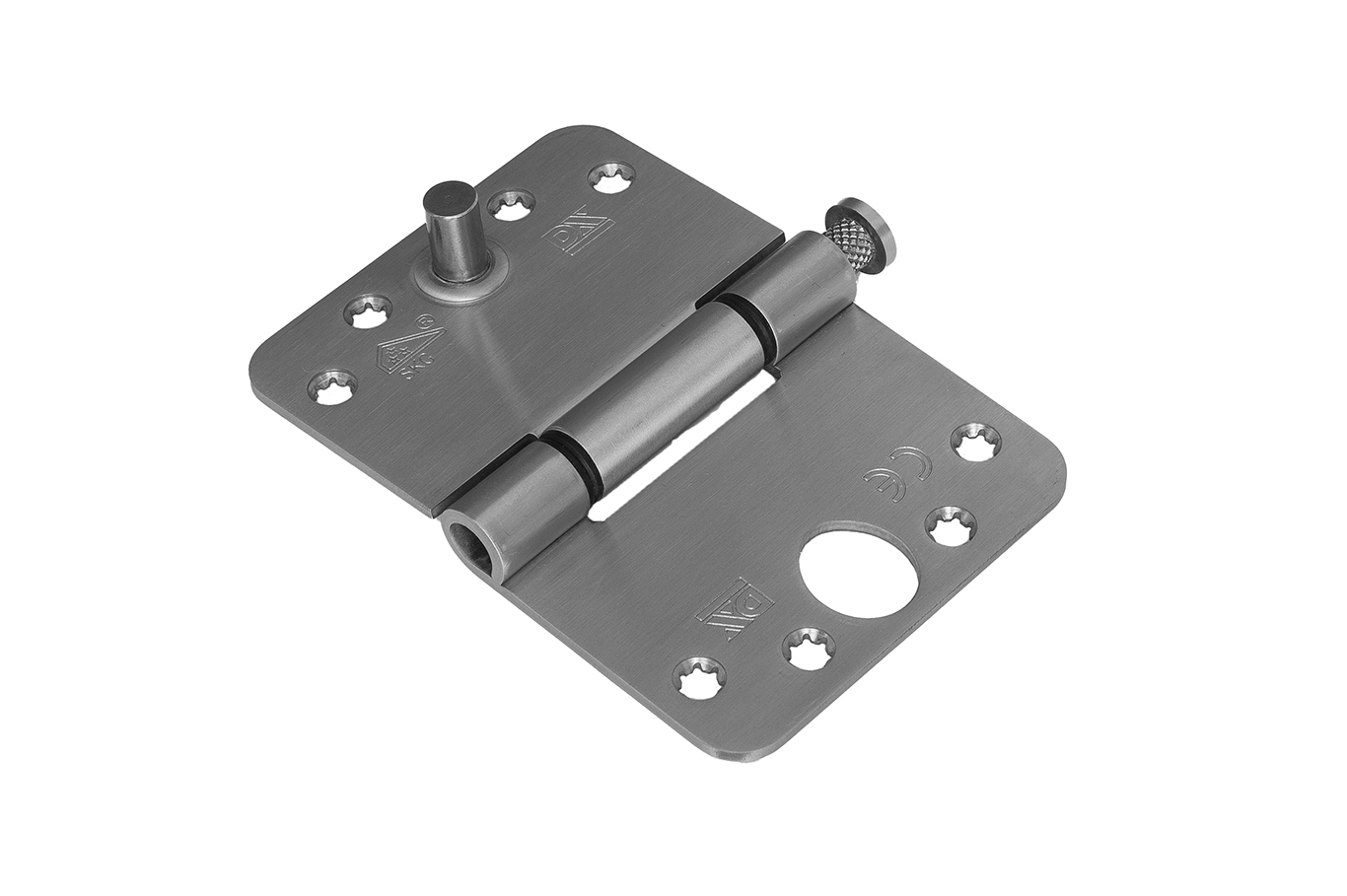 Nylon glijlagerscharnieren ronde hoeken, SKG, RVS