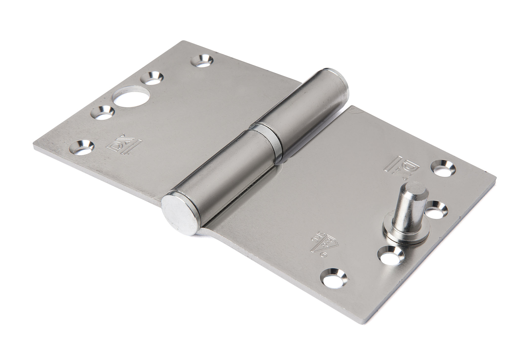 Flag hinge, square corners, wide model, SKG, steel