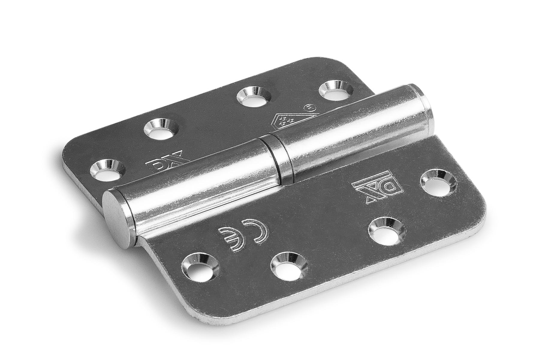 Kogelstiftpaumelles ronde hoeken, staal (universeel toepasbaar)