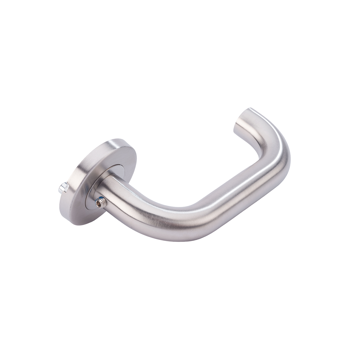 7510.103.1030 SS Handle / U shape tube on rozet / Ø7mm lugs / tube tickness 1mm / spindle / fixation material / drilling template / mounting instruction / Grade 3