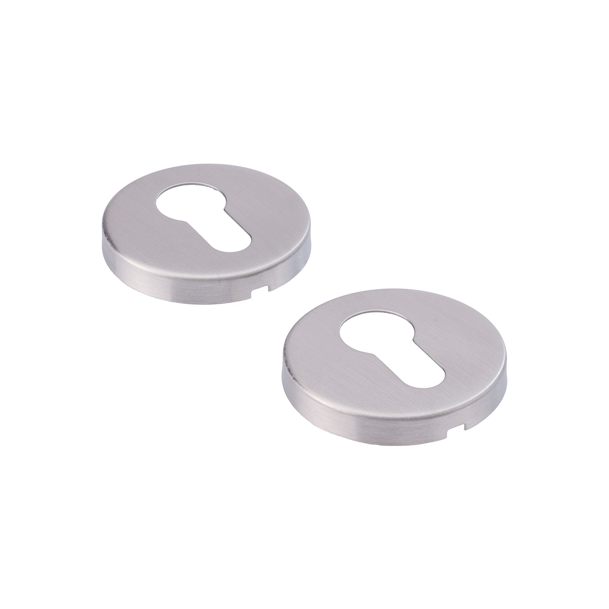 Euro profile escutcheons concealed fix DX, stainless steel