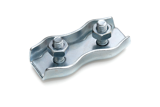 Staaldraadklemmen duplex, verzinkt