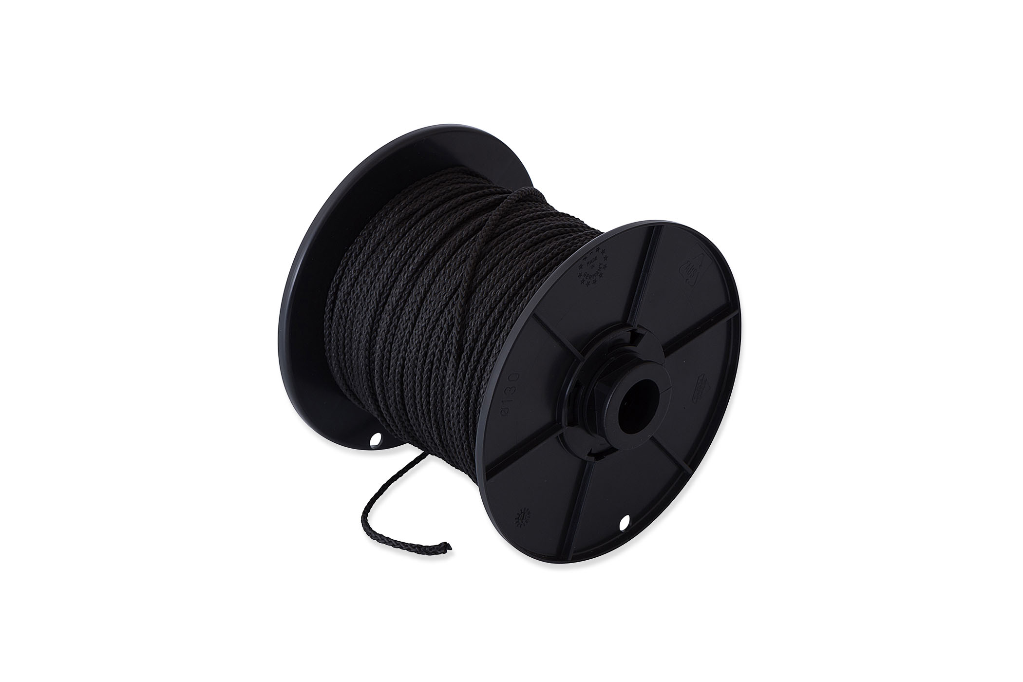 8600.PPK.030.ZWT-C Touw gevlochten PP 03mm / zwart / rol 100 meter